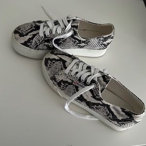 Superga snakeskin platform sneakers